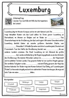 Vorschau - Unterrichtsreihen - Luxemburg Lückentext mit Wortspeicher Hörverstehen und Suchsel - Seite 1