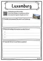 Vorschau - Unterrichtsreihen - Luxemburg Lückentext mit Wortspeicher Hörverstehen und Suchsel - Seite 3