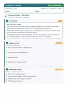 Vorschau - Arbeitsblätter - Deutsch 6 Mittelschule - Leseverstehen - Deckblatt