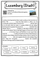 Vorschau - Unterrichtsreihen - Luxemburg (Stadt) Lückentext mit Wortspeicher Hörverstehen und Suchsel - Seite 1