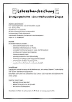 Vorschau - Stundenentwürfe - Lesespurgeschichte - Das verschwundene Zeugnis (3-fach differenziert) - Seite 1