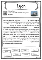 Vorschau - Unterrichtsreihen - Lyon Lückentext mit Wortspeicher Hörverstehen und Suchsel - Seite 1