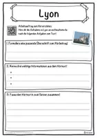 Vorschau - Unterrichtsreihen - Lyon Lückentext mit Wortspeicher Hörverstehen und Suchsel - Seite 3