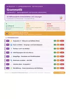 Vorschau - Arbeitsblätter - Deutsch 7 Mittelschule - Grammatik - Deckblatt