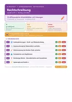 Vorschau - Arbeitsblätter - Deutsch 7 Mittelschule - Rechtschreibung - Deckblatt