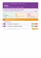 Vorschau - Arbeitsblätter - Deutsch 7 Mittelschule - Leseverstehen - Deckblatt