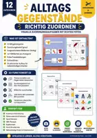 Vorschau - Stationenlernen - Gegenstände und ihre Funktionen zuordnen – Realfotos - Deckblatt
