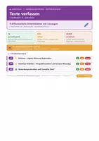 Vorschau - Arbeitsblätter - Deutsch 7 Mittelschule - Texte verfassen - Deckblatt