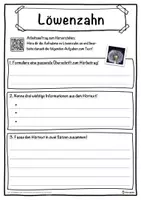 Vorschau - Unterrichtsreihen - Löwenzahn Lückentext mit Wortspeicher Hörverstehen und Suchsel - Seite 3