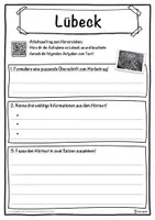 Vorschau - Unterrichtsreihen - Lübeck Lückentext mit Wortspeicher Hörverstehen und Suchsel - Seite 3