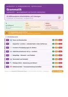 Vorschau - Arbeitsblätter - Deutsch 8 Mittelschule - Grammatik - Deckblatt