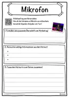 Vorschau - Unterrichtsreihen - Mikrofon Lückentext mit Wortspeicher Hörverstehen und Suchsel - Seite 3
