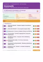 Vorschau - Arbeitsblätter - Deutsch 9 Mittelschule - Grammatik - Deckblatt