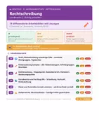 Vorschau - Arbeitsblätter - Deutsch 9 Mittelschule - Rechtschreibung - Deckblatt