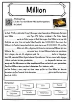 Vorschau - Unterrichtsreihen - Million Lückentext mit Wortspeicher Hörverstehen und Suchsel - Seite 1