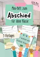 Vorschau - Arbeitsblätter - Abschlussheft Grundschule | Erinnerungsheft & Klassenalbum | Schuljahresende | Klasse 4 - 6 - Deckblatt