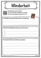 Vorschau - Unterrichtsreihen - Minderheit Lückentext mit Wortspeicher Hörverstehen und Suchsel - Seite 3