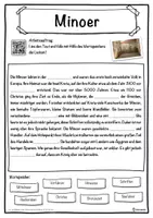 Vorschau - Unterrichtsreihen - Minoer Lückentext mit Wortspeicher Hörverstehen und Suchsel - Seite 1