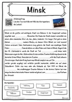 Vorschau - Unterrichtsreihen - Minsk Lückentext mit Wortspeicher Hörverstehen und Suchsel - Seite 1