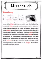 Vorschau - Unterrichtsreihen - Missbrauch Lückentext mit Wortspeicher Hörverstehen und Suchsel - Seite 2
