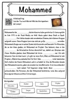 Vorschau - Unterrichtsreihen - Mohammed Lückentext mit Wortspeicher Hörverstehen und Suchsel - Seite 1