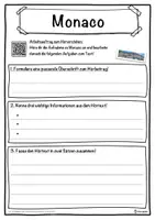 Vorschau - Unterrichtsreihen - Monaco Lückentext mit Wortspeicher Hörverstehen und Suchsel - Seite 3