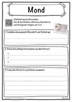 Vorschau - Unterrichtsreihen - Mond Lückentext mit Wortspeicher Hörverstehen und Suchsel - Seite 3
