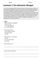 Vorschau - Arbeitsblätter - Lesetest Klasse 3 – Ein lustiger Tag | 10 Lesetexte mit Fragen & Lösungen - Seite 2