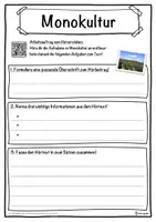 Vorschau - Unterrichtsreihen - Monokultur Lückentext mit Wortspeicher Hörverstehen und Suchsel - Seite 3