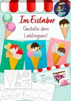 Vorschau - Unterrichtsreihen - Im Eislabor - Kunstunterricht Sommer Grundschule - Deckblatt