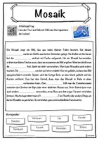 Vorschau - Unterrichtsreihen - Mosaik Lückentext mit Wortspeicher Hörverstehen und Suchsel - Seite 1