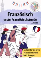 Vorschau - Arbeitsblätter - Französisch Klasse 7 Gymnasium – Erste Stunde Französisch | Sich vorstellen, Begrüßungen, Kennenlernen & Ziele für den Französischunterricht 🇫🇷 - Deckblatt