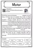 Vorschau - Unterrichtsreihen - Motor Lückentext mit Wortspeicher Hörverstehen und Suchsel - Seite 1