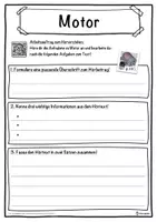 Vorschau - Unterrichtsreihen - Motor Lückentext mit Wortspeicher Hörverstehen und Suchsel - Seite 3