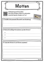 Vorschau - Unterrichtsreihen - Motten Lückentext mit Wortspeicher Hörverstehen und Suchsel - Seite 3