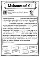 Vorschau - Unterrichtsreihen - Muhammad Ali Lückentext mit Wortspeicher Hörverstehen und Suchsel - Seite 1