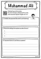 Vorschau - Unterrichtsreihen - Muhammad Ali Lückentext mit Wortspeicher Hörverstehen und Suchsel - Seite 3