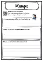 Vorschau - Unterrichtsreihen - Mumps Lückentext mit Wortspeicher Hörverstehen und Suchsel - Seite 3