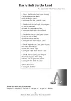 Vorschau - Arbeitsblätter - Das A läuft durchs Land - Fingerspiel + Lied - Gross - Höly - Seite 2