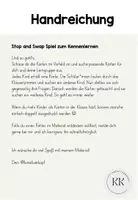 Vorschau - Spiele - Stop and Swap - Kennenlernen - Kennlernspiel - Seite 1