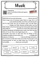 Vorschau - Unterrichtsreihen - Musik Lückentext mit Wortspeicher Hörverstehen und Suchsel - Seite 1
