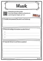 Vorschau - Unterrichtsreihen - Musik Lückentext mit Wortspeicher Hörverstehen und Suchsel - Seite 3