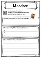 Vorschau - Unterrichtsreihen - Märchen Lückentext mit Wortspeicher Hörverstehen und Suchsel - Seite 3