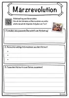 Vorschau - Unterrichtsreihen - Märzrevolution Lückentext mit Wortspeicher Hörverstehen und Suchsel - Seite 3