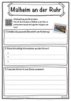 Vorschau - Unterrichtsreihen - Mülheim an der Ruhr Lückentext mit Wortspeicher Hörverstehen und Suchsel - Seite 3