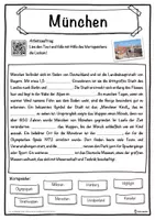 Vorschau - Unterrichtsreihen - München Lückentext mit Wortspeicher Hörverstehen und Suchsel - Seite 1