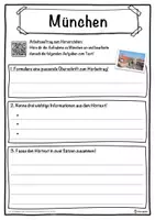 Vorschau - Unterrichtsreihen - München Lückentext mit Wortspeicher Hörverstehen und Suchsel - Seite 3