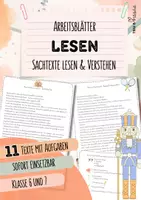Vorschau - Arbeitsblätter - Sachtexte lesen & verstehen | 11 Texte mit Aufgaben | Textknacker | inkl. Lernfächer | inkl. Lernwand | Deutsch | Klasse 6 und 7 - Deckblatt