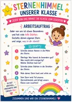 Vorschau - Arbeitsblätter - ⭐ Sternenhimmel unserer Klasse – Stärken sichtbar machen | Klassenprojekt & Sozialkompetenz - Deckblatt