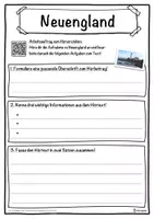 Vorschau - Unterrichtsreihen - Neuengland Lückentext mit Wortspeicher Hörverstehen und Suchsel - Seite 3